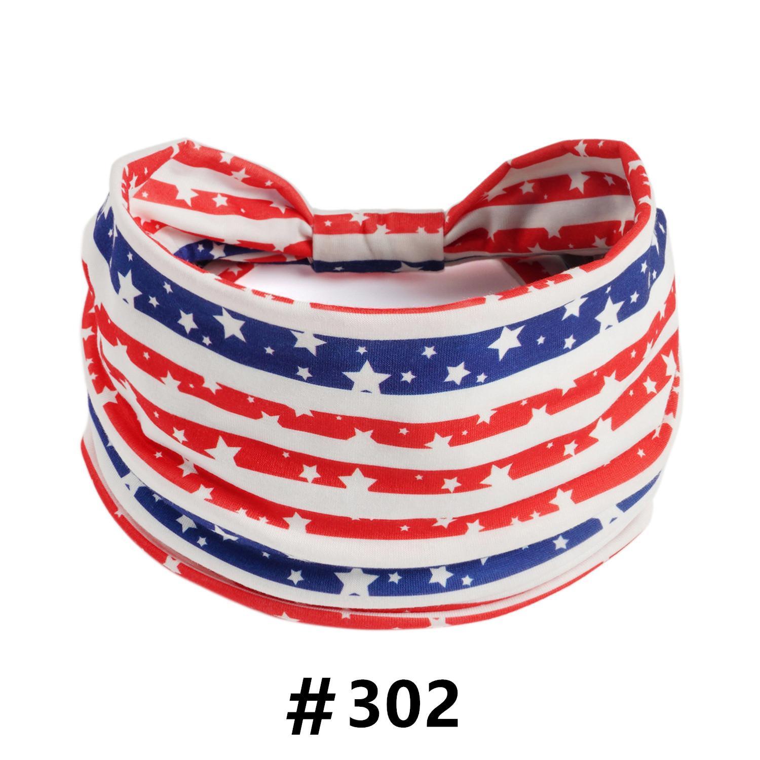 

Американские повязки на голову Женские 4 июля Повязка на голову Широкий тюрбан Красный Белый и Синий Повязки для волос Патриотические аксессуары США