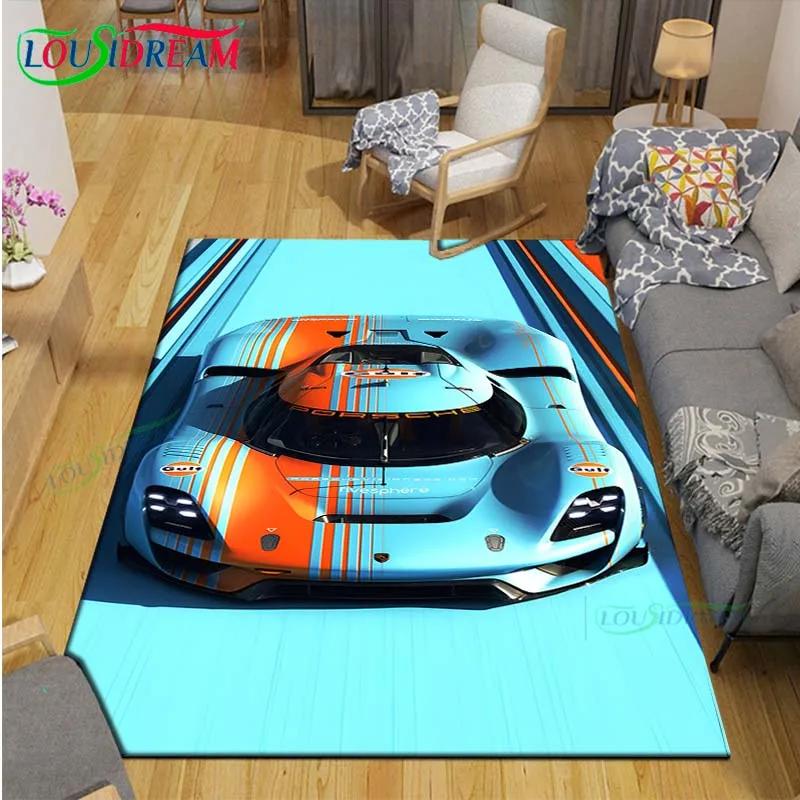 Alfombras de Moda Digitalmente Impresas G-Gulf Racing para Sala de Estar Alfombra de Área Antideslizante Alfombrillas para Habitación Infantil Esterilla de Yoga Alfombra Grande Decoración