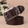 Women'S Pin Buckle Cowhide Belt Women'S Retro Casual Decoration Leather Belt Versatile