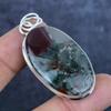 Natural Boulder Opal Gemstone 925 Sterling Silver Jewelry Pendant 2.29" N8c64