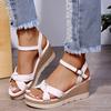 Women Sandals Bohemian Style Summer Shoes Women'S Summer Fashion Platform Wedge Clasp Open Toed Zapatos Mujer 2026 Tendencia