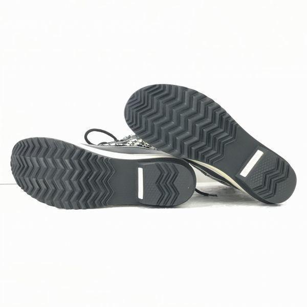 SOREL/Leather Snow Boots/23.0cm/Black×White/Houndstooth Pattern/Waterproof(USED)