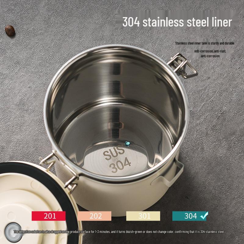 Premium 304 Stainless Steel Sealed Container for Coffee, Cat Food, Dry Goods, Tea, Milk Powder, Dried Fruit, and More