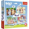 Puzzle 4 in 1 Bluey e il suo Mondo 3+
