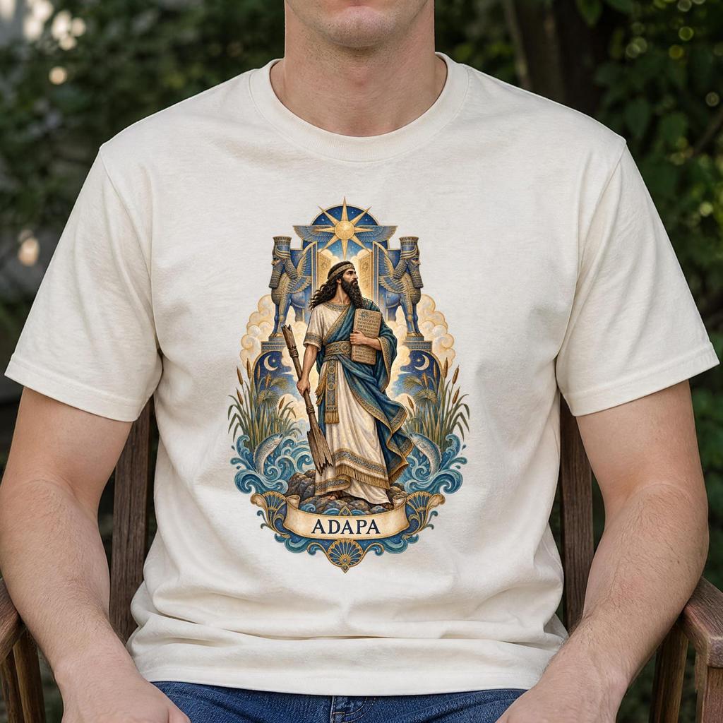 Tarot Adapa Shirt - Front or Back Print - Mythology Gift