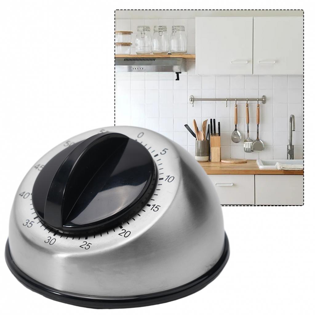 Kuchyňský zvonek Kuchyňský časovač mechanický z nerezové oceli