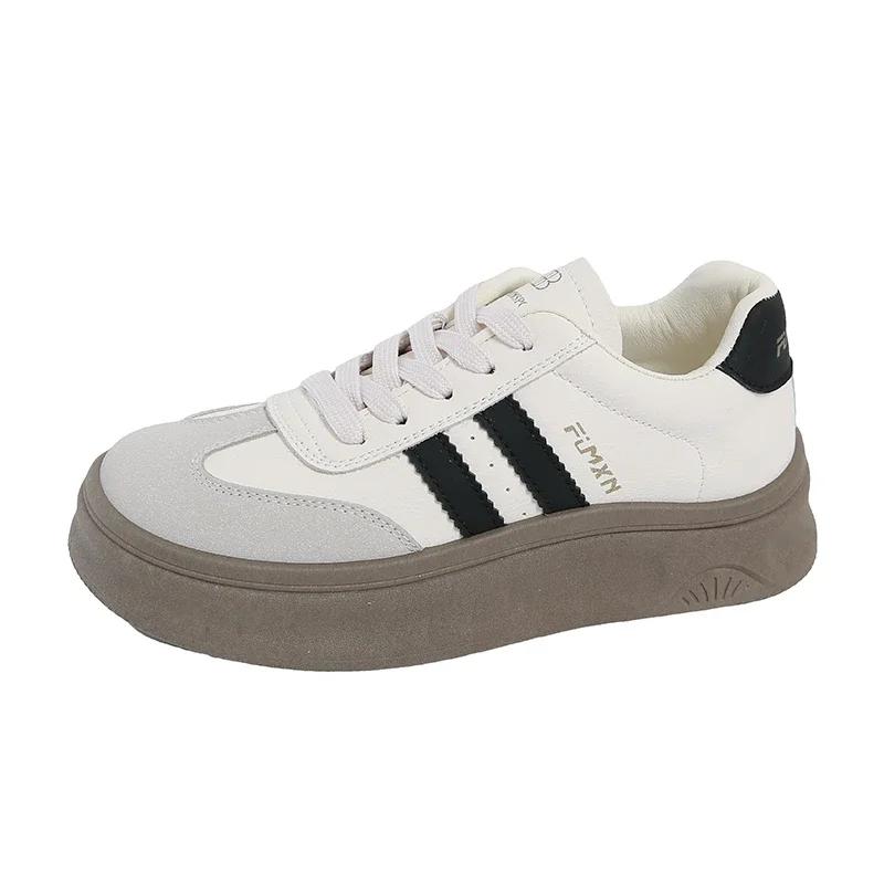 

Абсолютно новые женские роскошные туфли на плоской подошве, классические кроссовки, женские кожаные винтажные низкие повседневные мокасины со шнуровкой и круглым носком 40