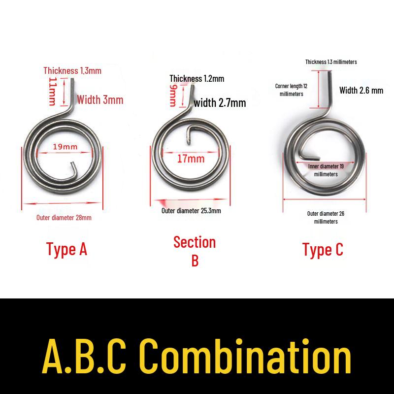 Yellow Anti-Theft Door Handle Torsion Spring for Interior Sliding Doors In Hotels and Bathrooms