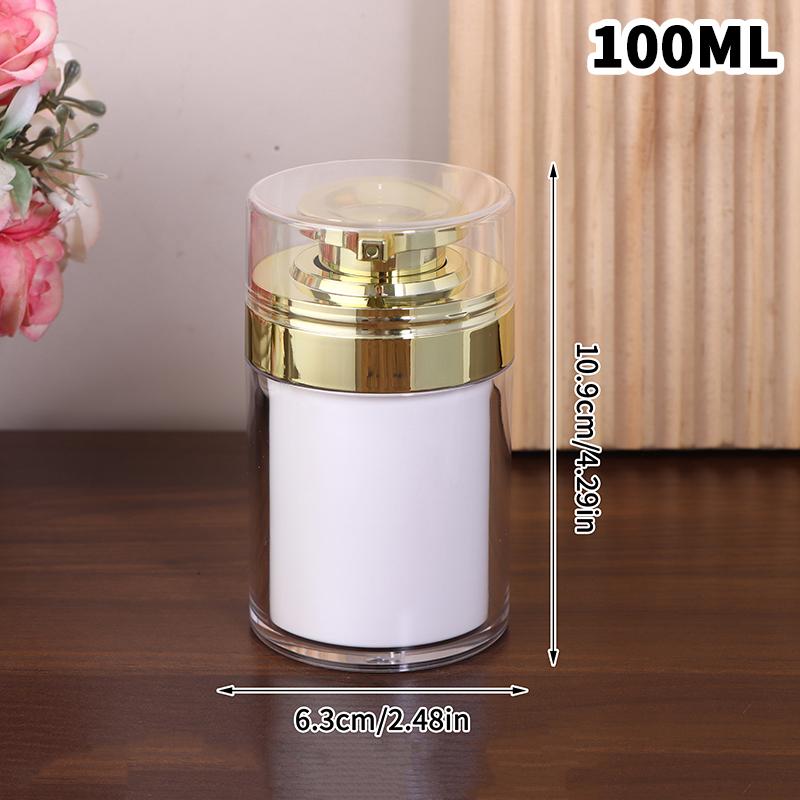 Jar Empty Cream Subpackage Toiletry Refillable Vacuum Bottle Travel Cream And Lotion Cosmetic Container With Pump Moisturizer