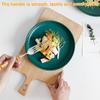 20-Piece Stainless Steel Cutlery Set With Bamboo Handle Silverware Flatware Service for 4 Includes Dinner Fork Spoon Dessert Fork Spoon Table Cutter