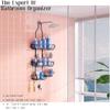 Shower Caddy Hanging Bathroom Organizer: Over Head Adjustable Rack for Tall Showerhead - Extra Large Storage Shelf for Big Shampoo Bottles with Soap