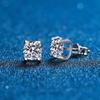 Real Moissanite Diamond Stud Earrings D Color 0.5ct 925 Sterling Silver Earrings Fine Jewelry Wedding Gifts for Women