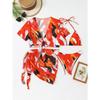 Women S Three Piece Printed Bikini Set Beach Swimsuit