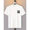 European sizes Men's Casual Short Sleeve T-Shirt with Hands & Jewelry Print - Summer Round Neck Tee
