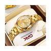 OPK Women's Quartz Watch Classic Dial Stainless Steel Band 30M Water Resistant Lightweight Business Watch Gold