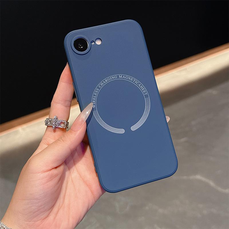 Apple iPhone 16e Full Coverage Magnetic Liquid Silicone Case iPhone 16 E