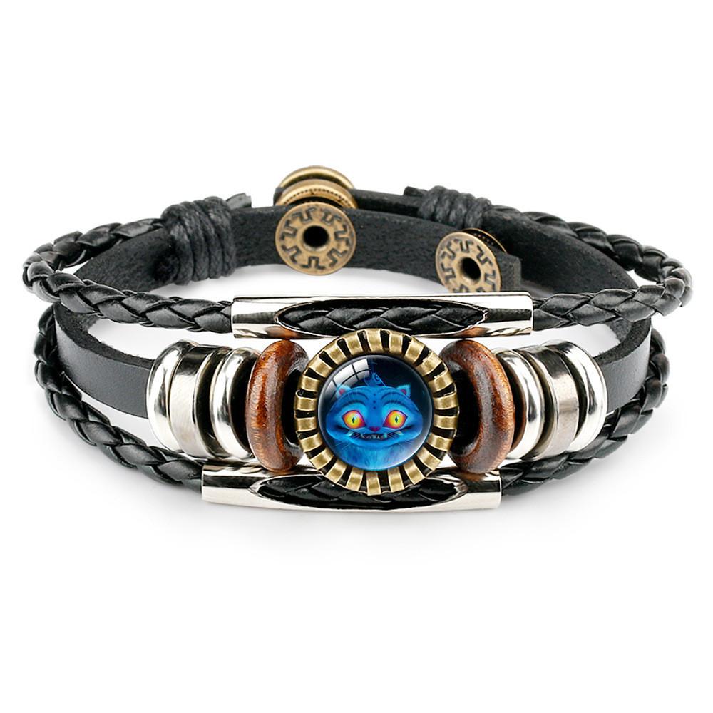 Rumi Zoey Mira Leather Beaded Jewelry Punk Style Bracelet