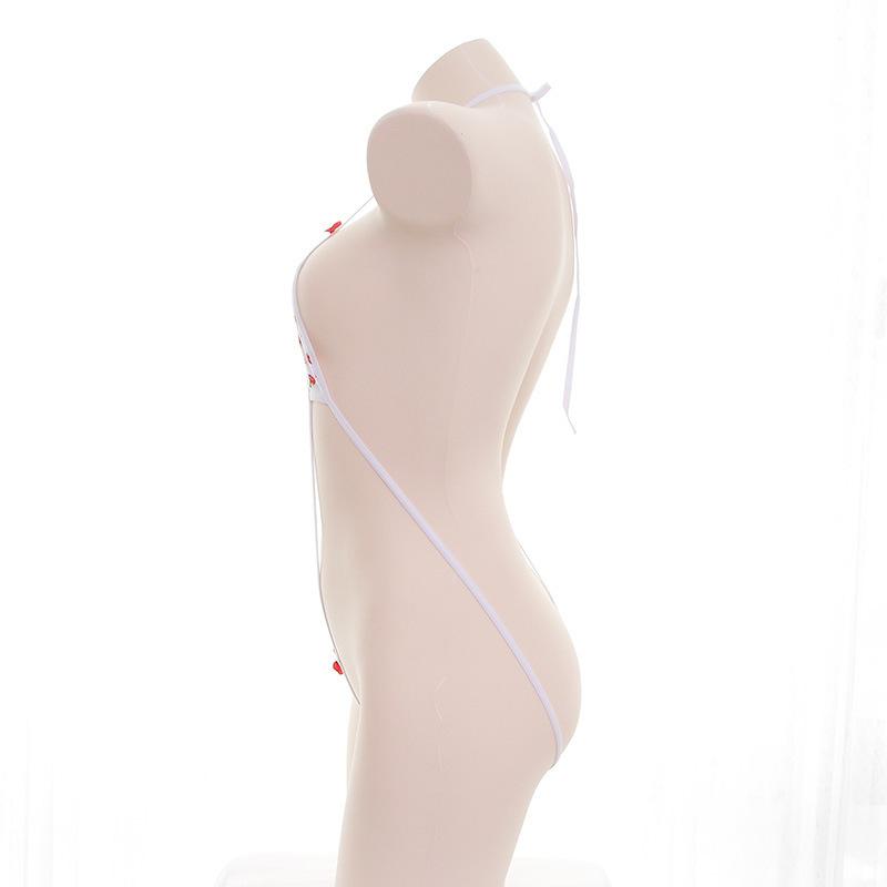 Women Cute Micro Bikini Bra Lingerie Three-Point Bodysuit Temptation Underwear Set Nightwear Swimwear Erotic Costumes