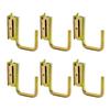 Pack of 6 Heavy Duty Iron J Hooks Offering Corrosion Resistance and Enhanced Durability On E Track Guards for Longevity