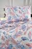 Bennu Bedding Set 3 Pcs, Duvet Cover 200x220, Pillowcase, Double Size, Self Patterned, Wedding, Daily Use