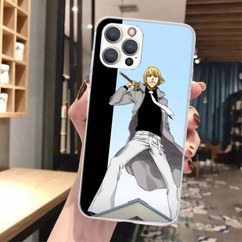 Bleach Shinji Hirako Soft Phone Case For iPhone 16 15 14 13 12 11 Pro Max X XR XS 7 Plus 8 + SE 16Max Pattern Customized Cover