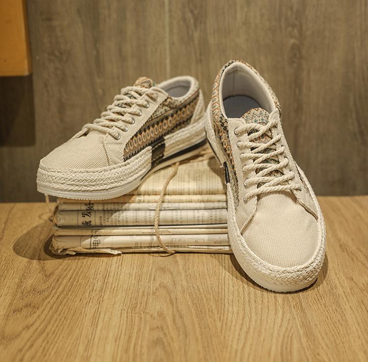 Canvas Herrenschuhe, Explosive Lässige Allround-Sneaker, Jugendlich Leicht und Bequem Stoffschuhe mit Weichsohle Trend