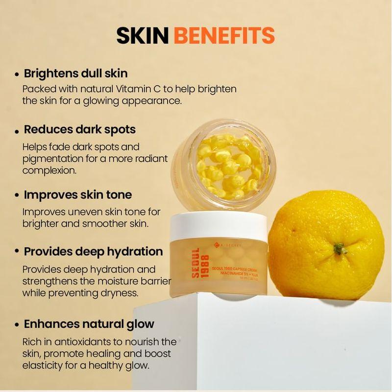KSECRET SEOUL 1988 Crema Capsula : Niacinamide 5% + Yuja