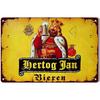 Retro Hertog Jan Metal Sign - Exquisitely Crafted Tin with Vivid Paint, Ideal for Bar & Club Decor To Create a Mesmerizing Mural
