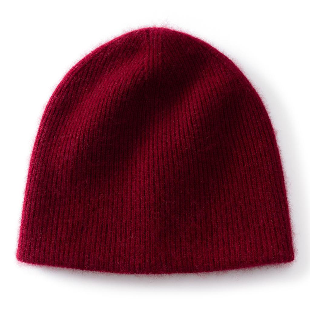 New Cashmere Basic Vertical Strip Knitted Hat Autumn and Winter Warm and Cold Hat Simple and Versatile Men's and Women's Headgear Cycling Hat