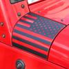 Car A-Pillar Guard Engine Hood Cowling Cover Wrap Angle Decoration Stickers for Jeep Wrangler JK 2007-2017 Exterior Accessories