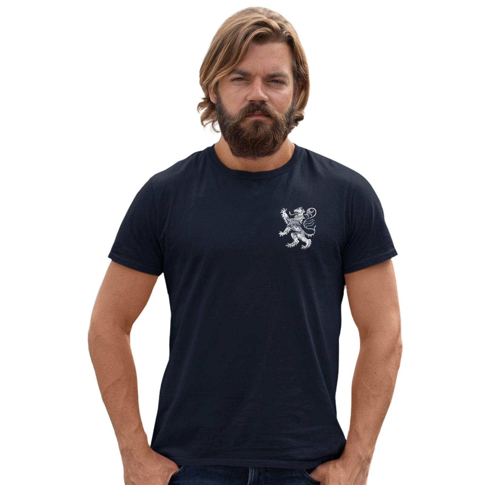 Scotland Lion Football T-Shirt Badge Print Hand Printed Gift Size S-5XL 3XL