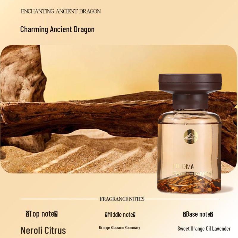 Car Aromatherapy Glass Bottle: Long-lasting Deodorizer & High-End Perfume Ornament for Cup Holder 160ml