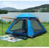 Portable Quick-Pitch Tent for 3-4 People - Four-Sided, Automatic Setup, Sun Protection, Ideal for Camping, Picnics, and Travel