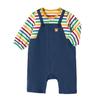 MIKIHOUSE HOT BISCUITS Coveralls for Boys and Girls, Baby and Kids, Navy, Size 80cm, 71-1203-499