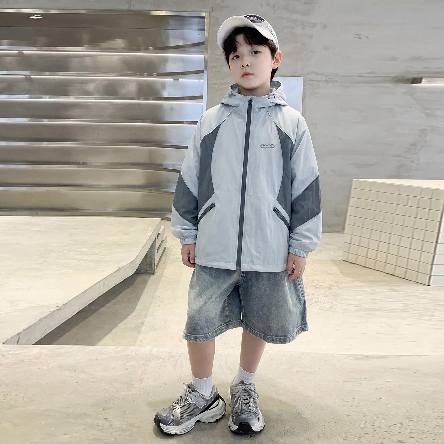 Boys  Sun Protection Lightweight Jacket 2026 - Stylish Summer Air Conditioning Shirt 110