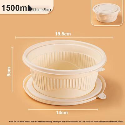VAKADA Biodegradable Corn Starch Disposable Takeaway Bowls