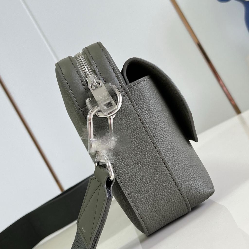 Nuova borsa a tracolla da uomo, vera pelle, ultraleggera, borsa a spalla singola di grande capacità, business in vera pelle