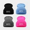 Simple and Fashionable Trendy Brand NYC Letter Embroidered Beanie Men's and Women's Outdoor Cycling Camping Warm Cold Hat