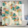 Colorful Palm Leaf Shower Curtain Bathroom Decor with Modern Design for Home Decoration Waterproof Fabric for Bathrooms 69x72 In