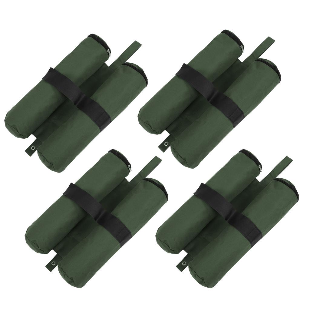 4pcs Canopy Weighted DoubleCylinder Windproof Sand Bags Sunshade Tent Foot Weight Outdoor