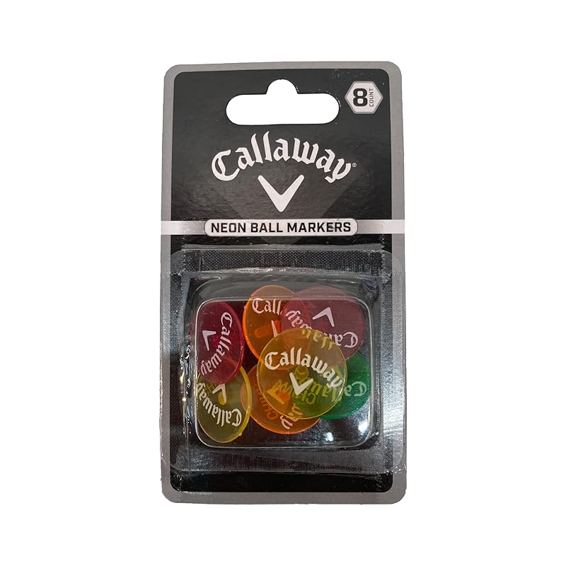 

Callaway Golf Markers, Neon, Plastic, Pack of 8