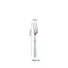 Macron High-End Ceramic Handle 304 Stainless Steel Cutlery Set: Round Spoon & Fork