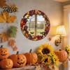 Decorative Mirrors for Entryway Halloween Mirror Wall Stickers with Spiders/Skeletons/Pumpkins, Retro Hanging Home Accents Ornament, Lightweight
