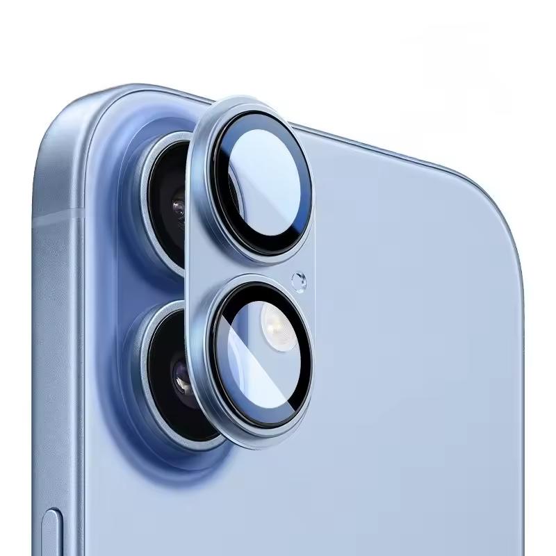 Für iPhone17 iPhone 17ProMax Air iPhone air Aluminiumlegierung Glas Kameraschutzringe Metallring Aufkleber für die Rückseite Linsenschutzfolie