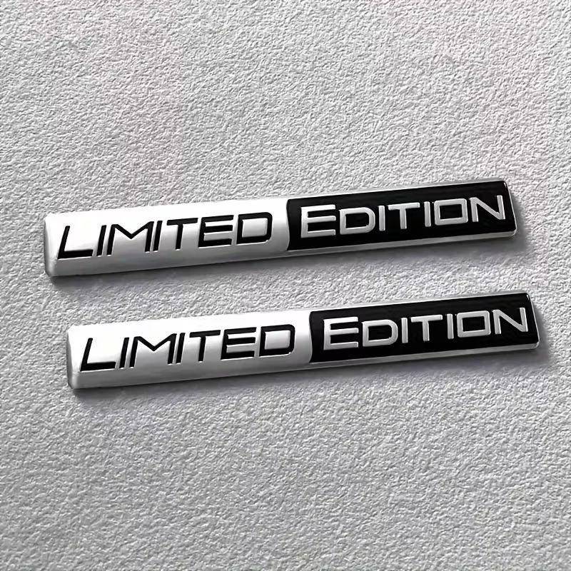 2pcs Black Edition 3D Car Body Badge Limited Edition Sticker Trunk Emblem Decal Accessorie for Car Motorcycle Bike