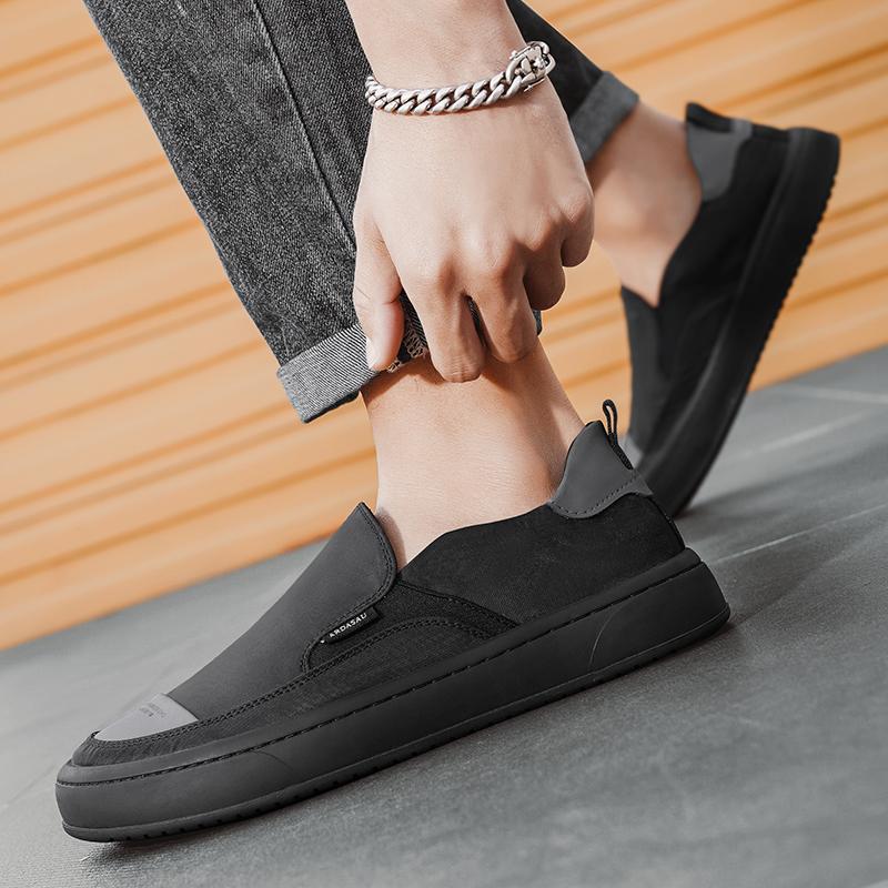 Fashion Men's Casual Shoes Men Classic British Style Loafers Moccasins Mens Light Comfortable Driving Flats Round Toe Rubber Outsole