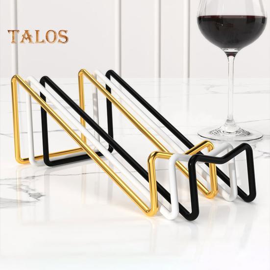 Countertop Wine Rack Iron Wine Bottle Beer Holder Champagne Shelf Drink Display Stand for Home Bar Counter Decor