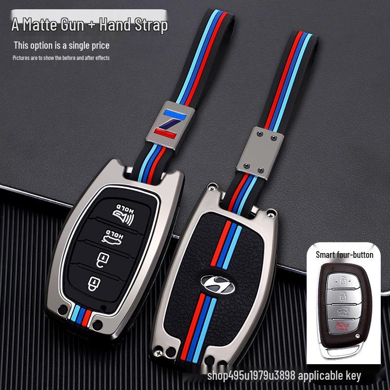 Hyundai Key Case for ix35, Elantra, Langdong, Mingtu, ix25, Sonata - Men's Car-Specific Shell with Buckle