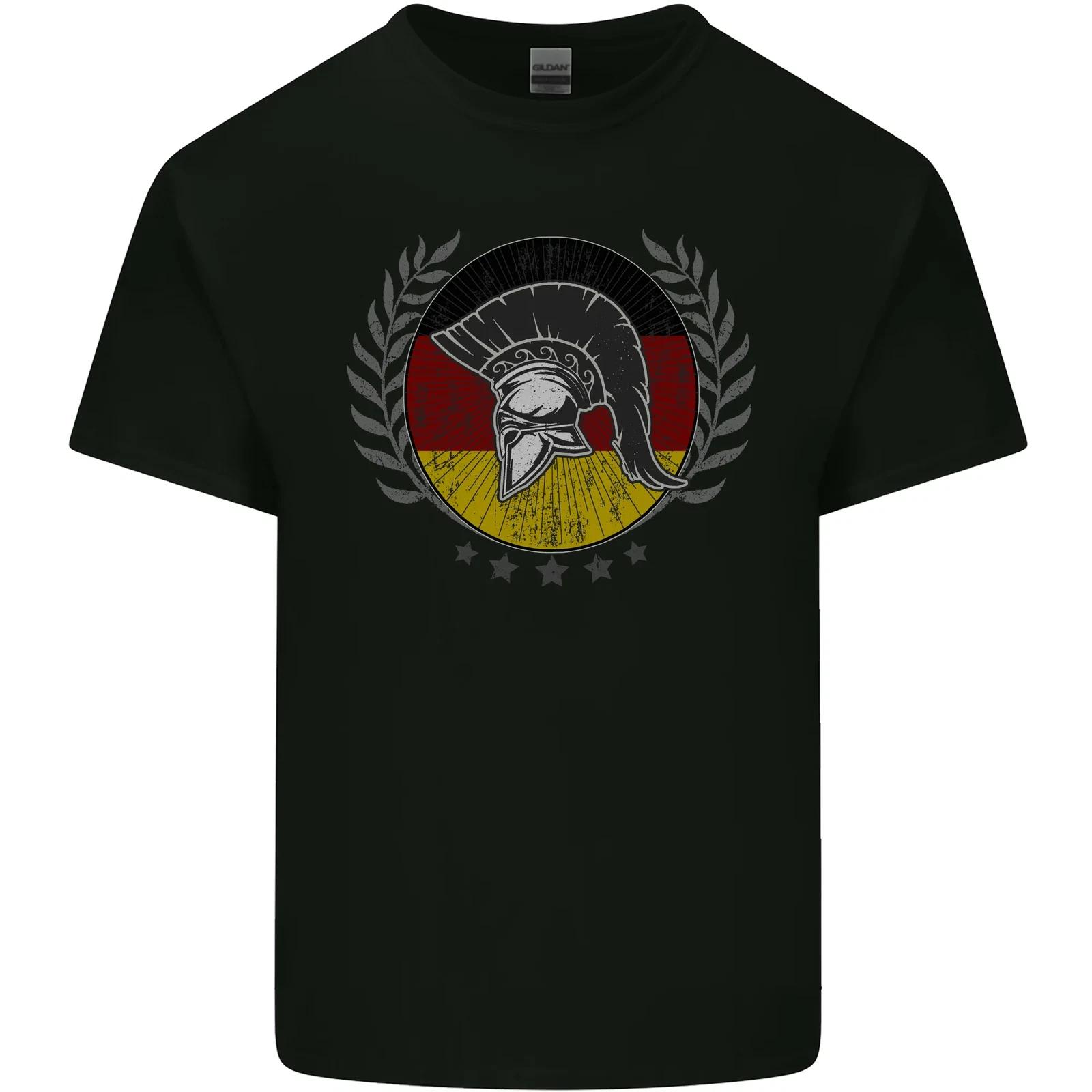 German Bodybuilding Flag Gym Training Spartan Kids T-Shirt Childrens M