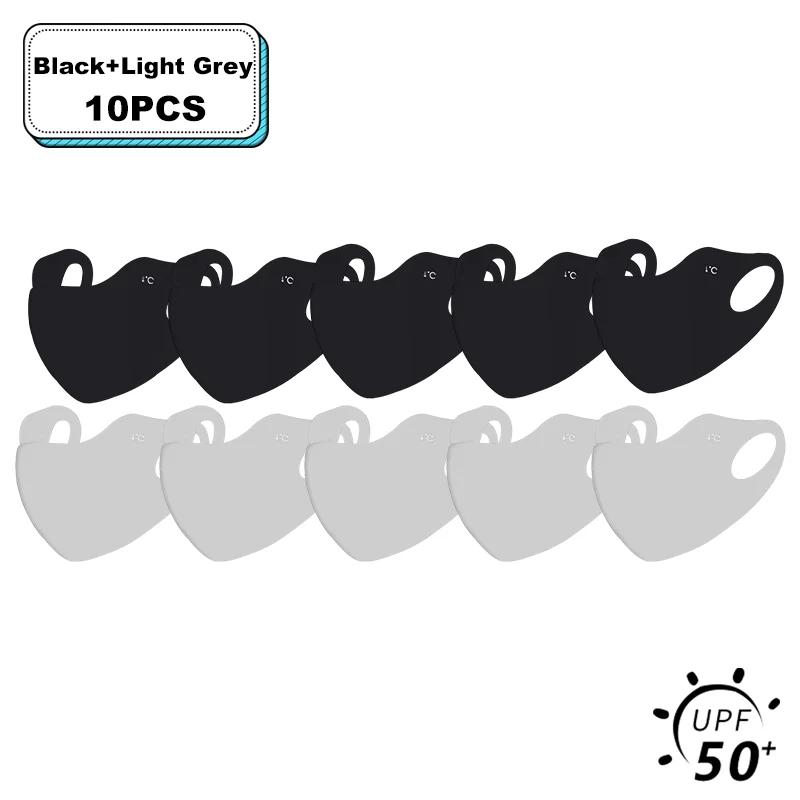 1-20 Pcs Summer UV Protection Mask 3D Ice Silk Breathable Traceless  Sunscreen Riding Mask Fashionable Hyaluronic Acid